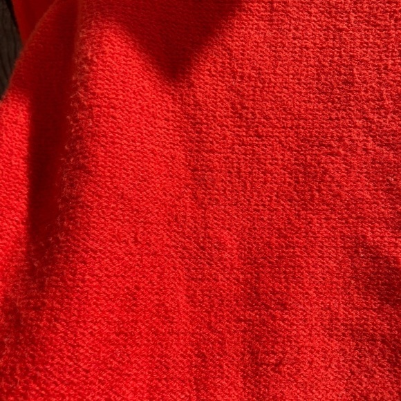 Women's Banana Republic Red Solid Tight-Knit Sweater S Cotton Crew Stretch Light - Picture 5 of 13